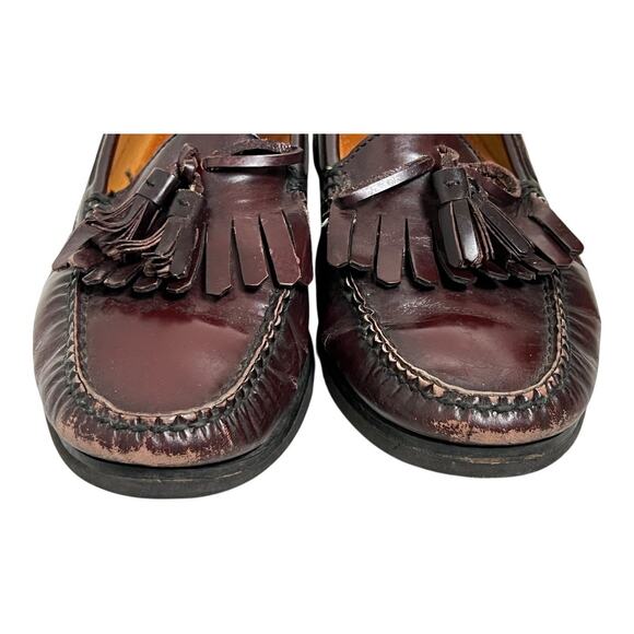 Cole Haan Loafers Men's 9D Brown Leather Tassel Moc Toe Slip-On Shoes - Picture 3 of 8